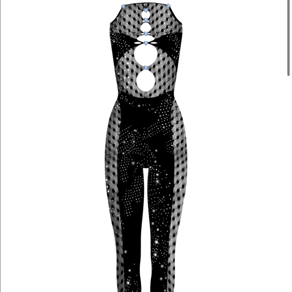 Poster Girl rhinestone embellished Janice Jumpsuit